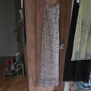 Floral Spaghetti Strap Maxi Dress